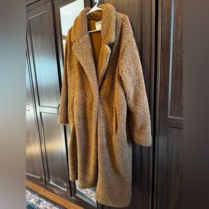 Old Navy long teddy coat. XL Tall